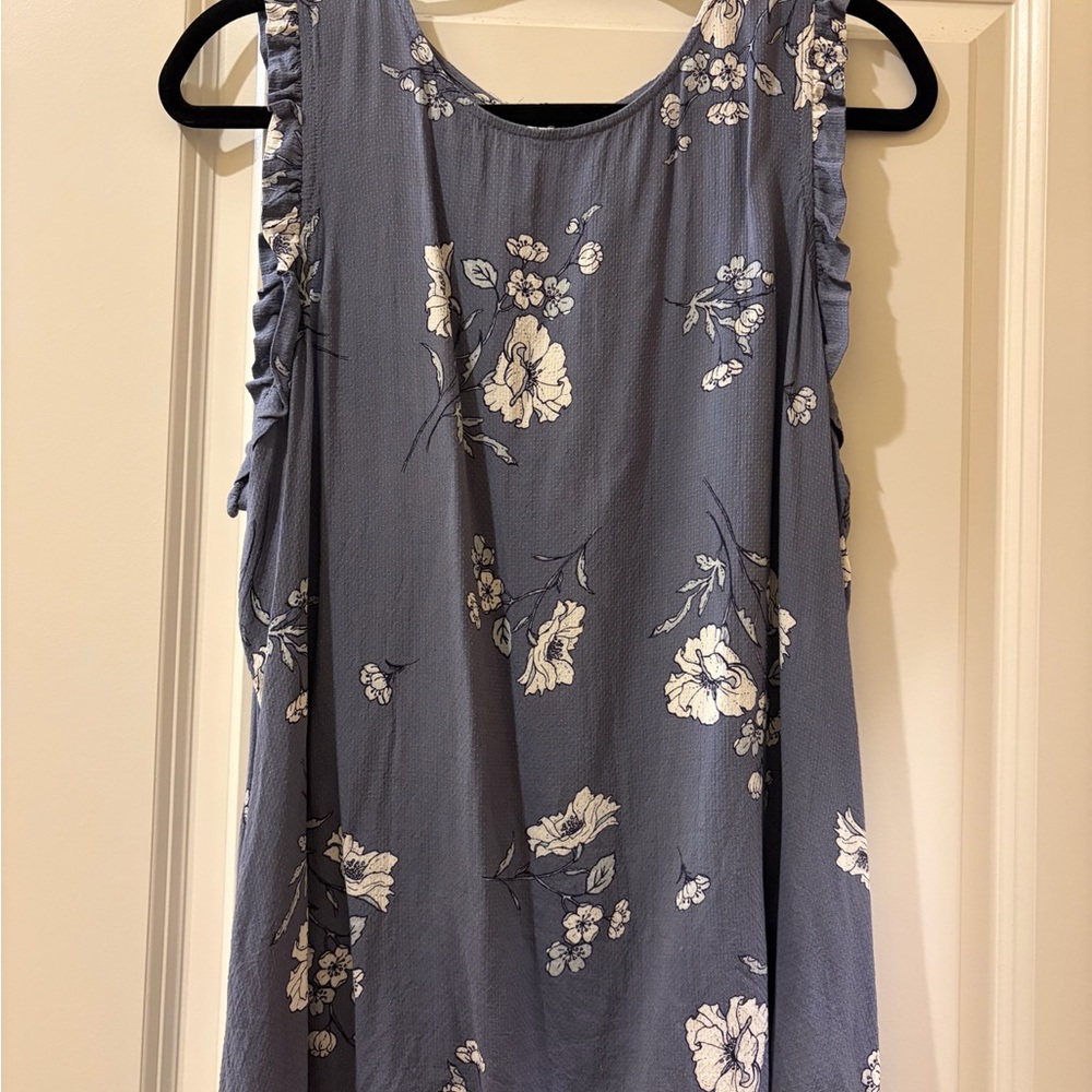 Maurice’s - Floral Blue Sleeveless Top